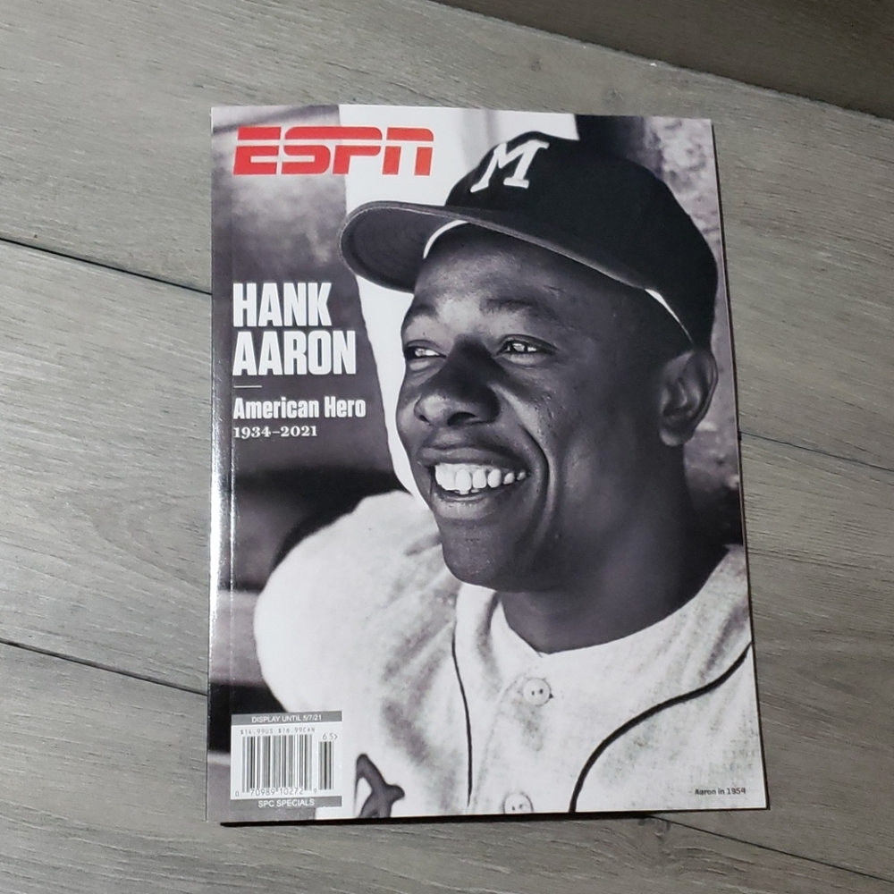 ESPN Hank Aaron American hero baseball magazine